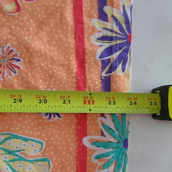 💥3for$12💥 On White women's swimsuit cover-up with Flip-Flop Print size Medium - Picture 5 of 7